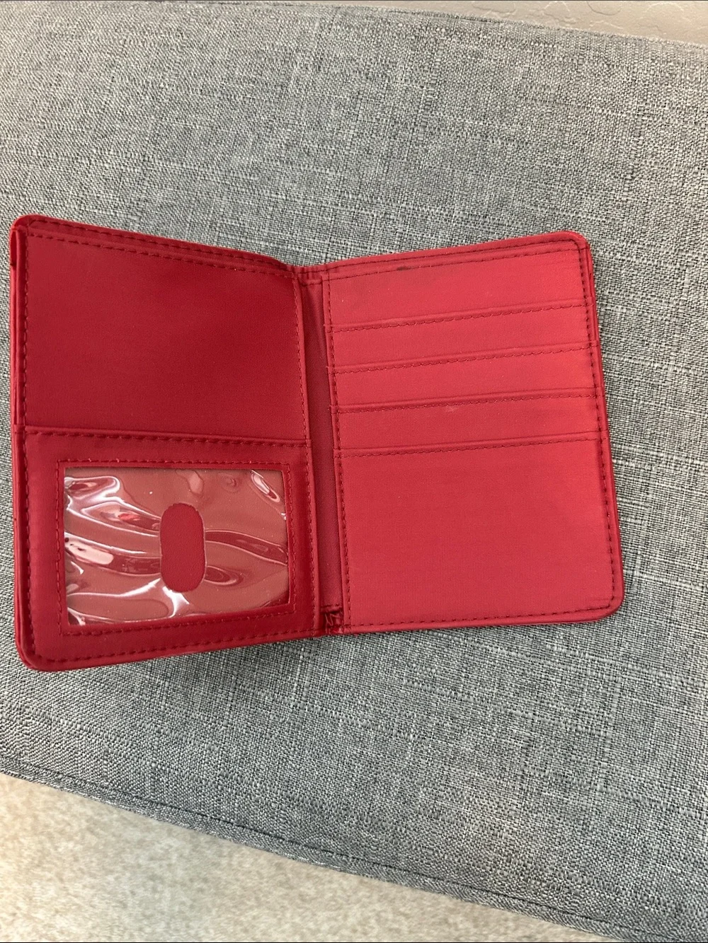 Red Leather Passport Holder Cover